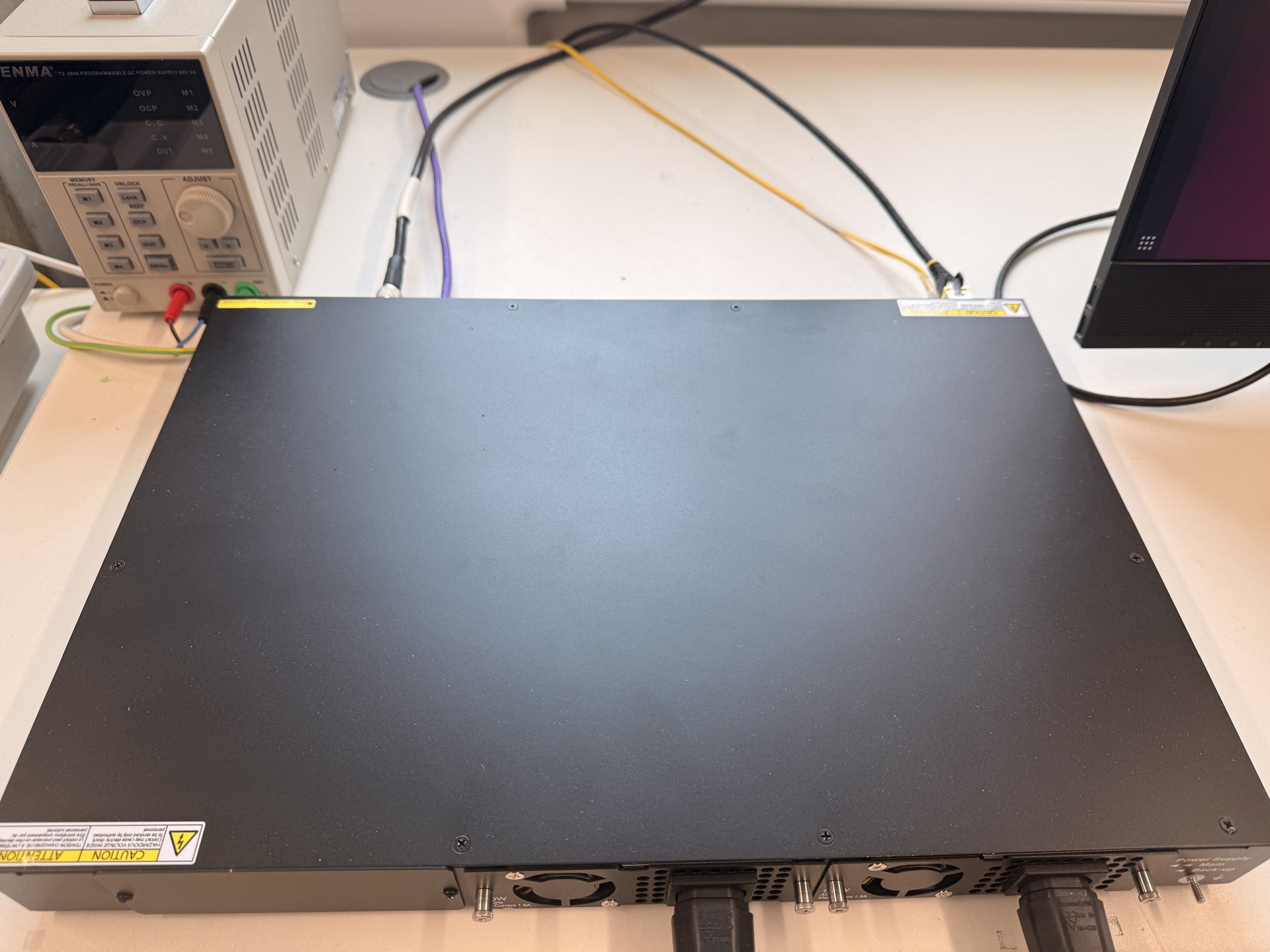 Network switch used in the Open-RAN Split 7.2 testbed