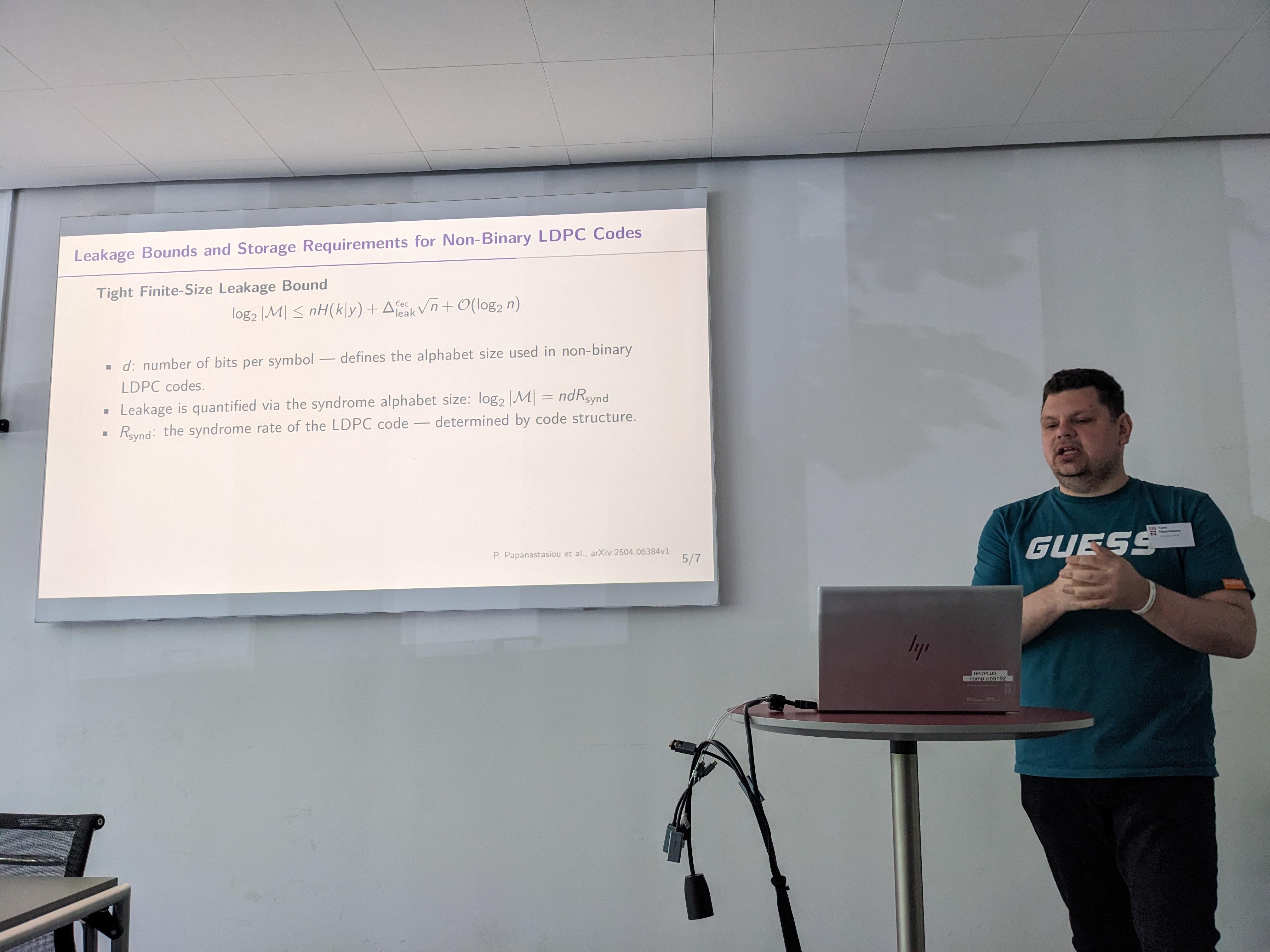 Panos presents at the QSI Workshop 2025