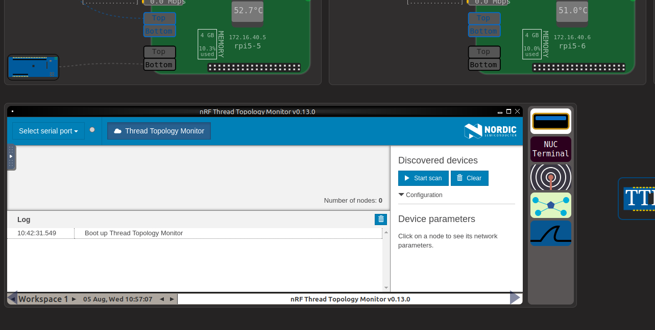 Image of the NUC's TTM VNC session